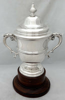 Victorian Silver Cup & Cover. London 1900 Edward Barnard & Sons Ltd. 33.4 troy ounces.