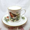 Vintage Royal Worcester "The Robin" Cup and Saucer Set