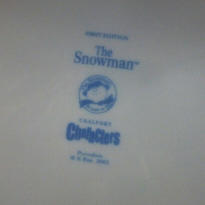 Coalport Snowman Plate / Shallow Dish