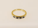 9ct Gold Sapphire & Diamond Band Ring