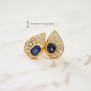 18ct Sapphire & Diamond Cluster Earrings