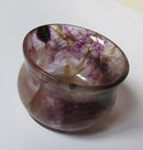 Vintage Miniature Bluejohn Bowl/Unusual Design/Blue John