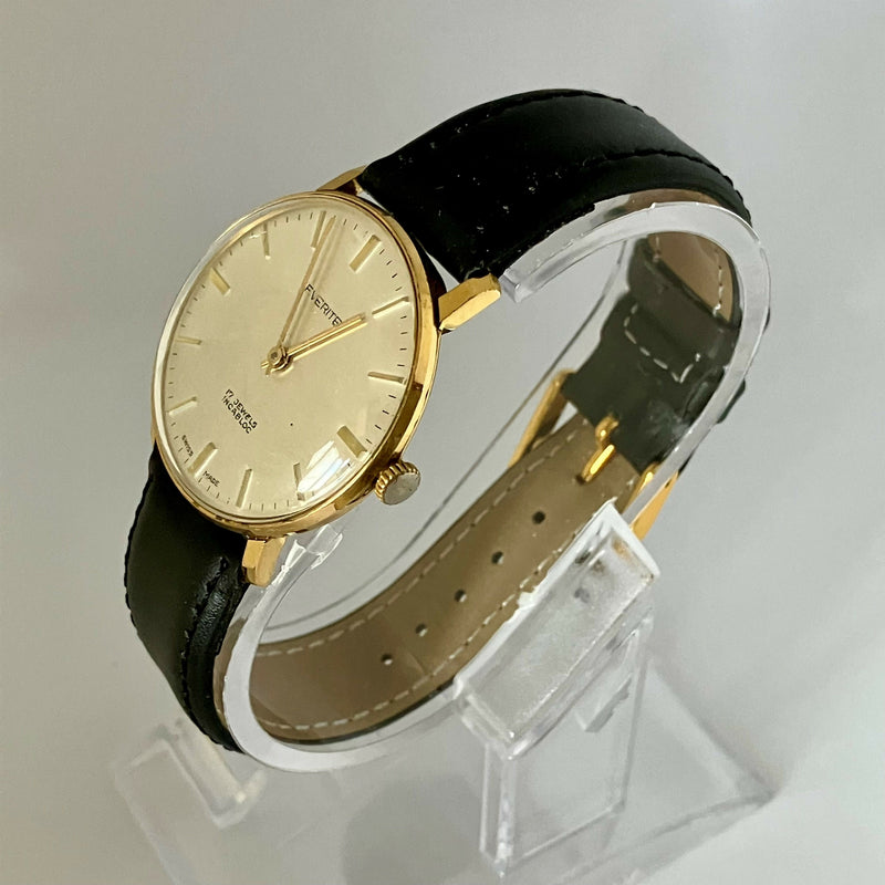 Mens Everite Watch | Gold Plated | Manual Wind