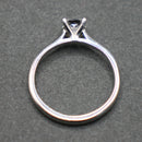 Platinum princess cut diamond solitaire diamond ring