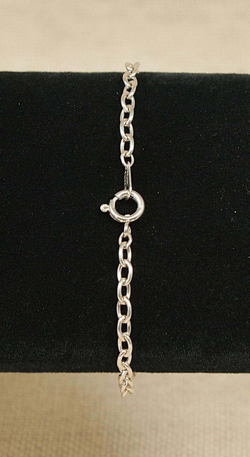 Vintage Scottish Silver Amethyst Bracelet