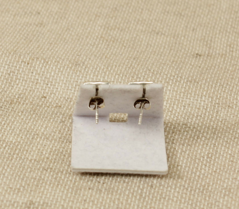 Silver & Mother of Pearl Ear Studs