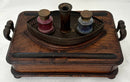 HMS Foudroyant, 1897 Wreck Salvaged Oak and Copper Inkstand.