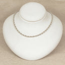 Elegant Silver ‘Prince of Wales’ Rope Chain Necklace – 16” Birmingham Hallmarked