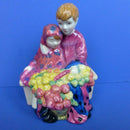 Royal Doulton Miniature Street Vendors Figurine - Flower Seller's Children HN4807