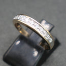 9ct gold 11 stone diamond half eternity ring