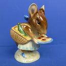 Beswick Beatrix Potter Figurine - Appley Dapply, First Version, Bottle out Gold Backstamp BP2