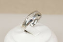Elegant Sterling Silver & Diamond Band Ring – Stamped DIA & 925