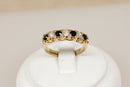 Vintage 9ct Gold ‘Edwardian’ Style Sapphire & Diamond Ring – Birmingham 1986