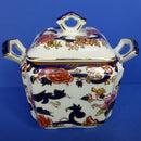 Masons Ironstone - Blue Mandalay Two Handled Lidded Caddy / Storage Jar