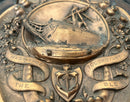 'Made From The Old Foudroyant' Oak Plaque & Copper Shield.