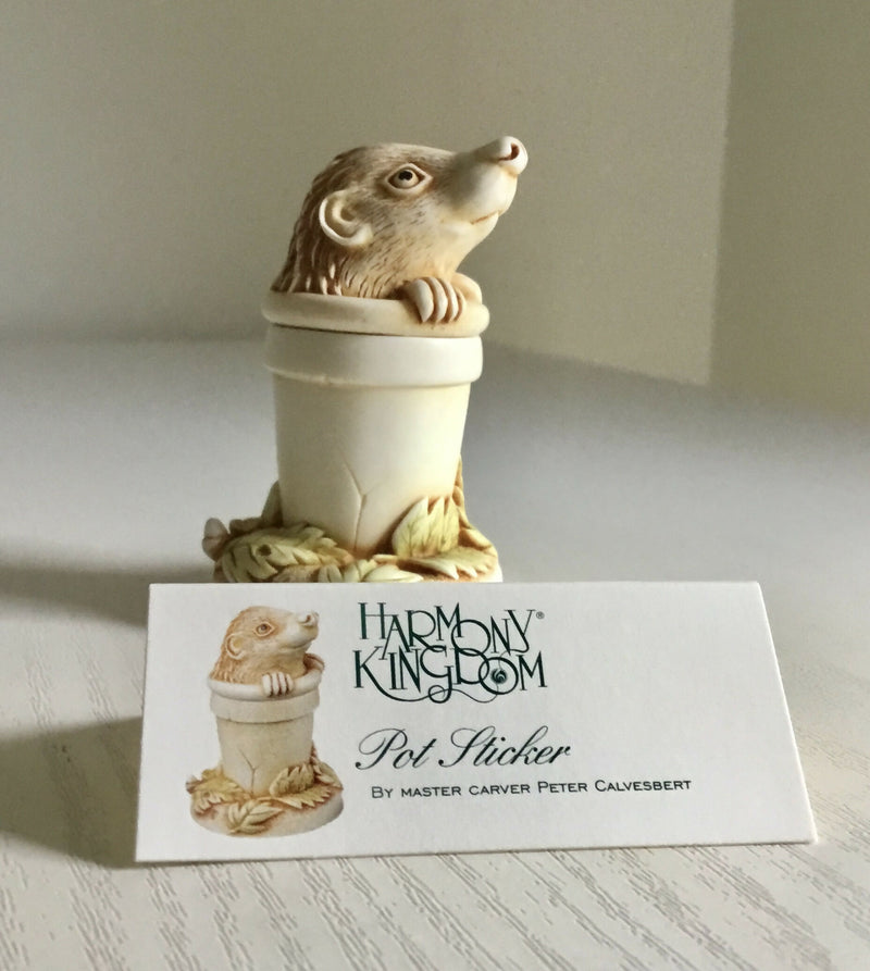 Harmony Kingdom Pot Sticker ( Hedgehog). Boxed.