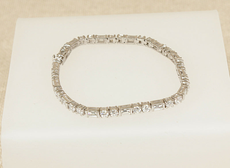 Silver & CZ Tennis Bracelet