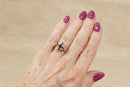 Substantial & Stylish 18ct Gold Ruby & Diamond Three-Tier Cluster Ring