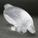 Lalique Partridge/Quail sculpture