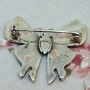 Sterling Silver & Abalone Shell Butterfly Brooch