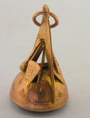 Antique Masonic Carved Chalcedony 9ct Gold Seal Fob Chester 1919