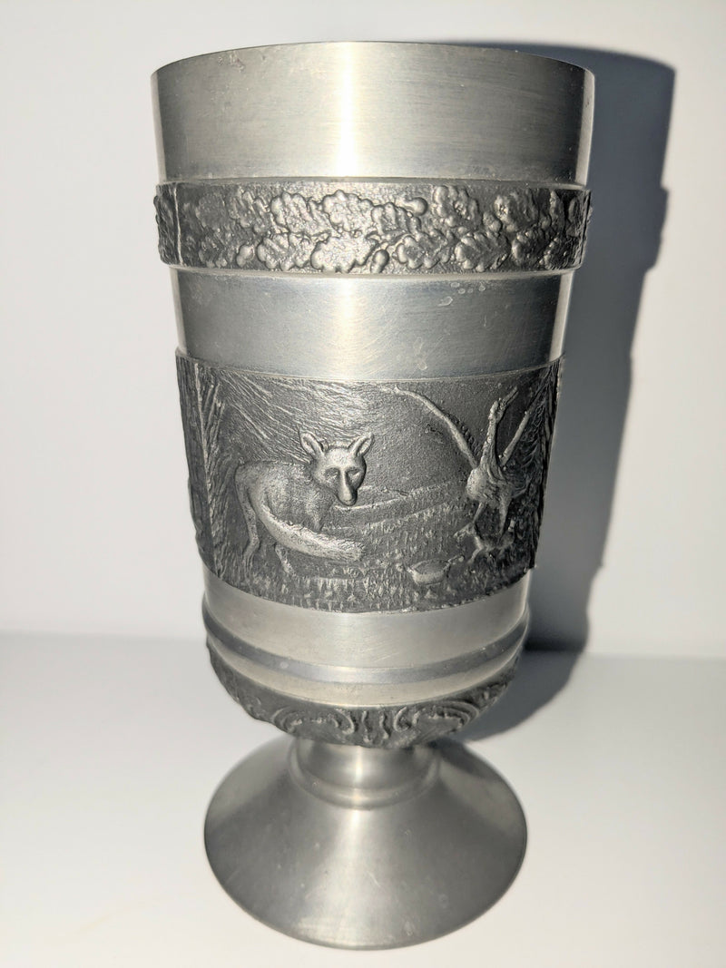 Vintage Mullingar Pewter Goblet