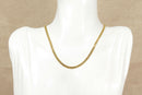 Silver Gilt Flat Curb Link Necklace