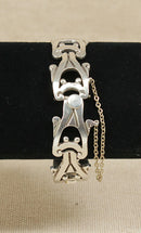 Hefty Sterling Silver Ornate Link Bracelet – Taxco, Mexico