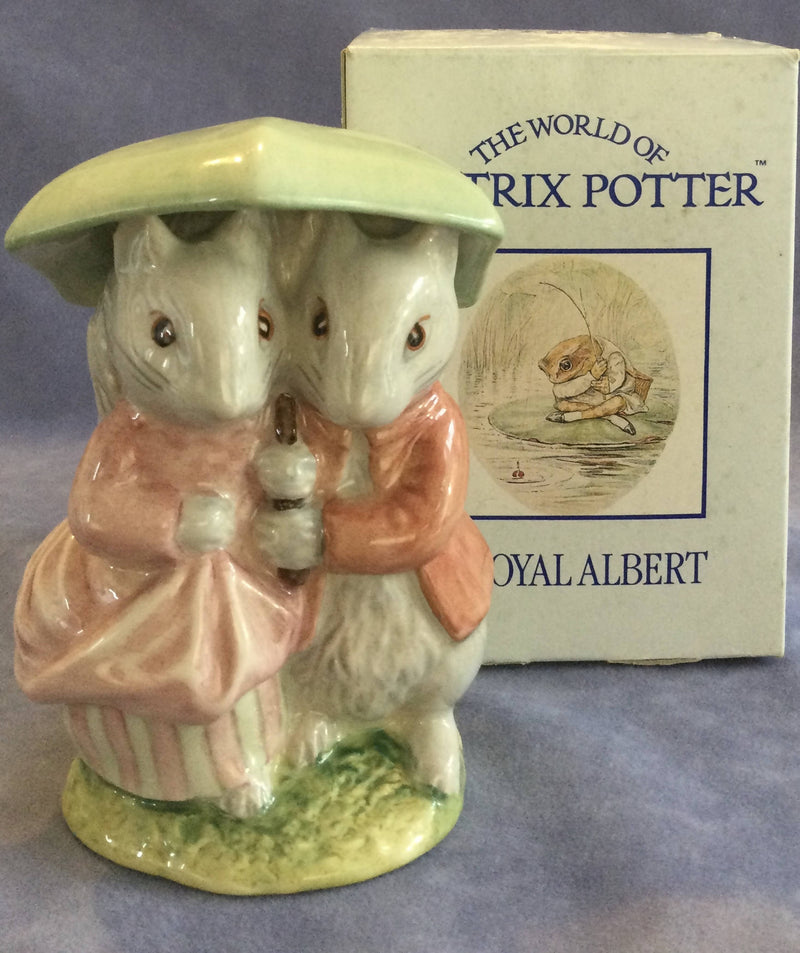 Royal Albert Goody and Timmy figure Royal Albert Beatrix Potter Royal Albert Squirrel Figurine