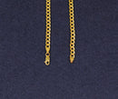 Stylish Sterling Silver & 9ct Bonded Gold Flat Curb Chain