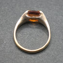 9ct gold citrine solitaire ring