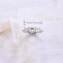Platinum Princess Cut Diamond 1.45cts Three Stone Ring