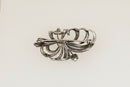 Stylish Art Deco Silver & Marcasite Floral Brooch – Continental 800 Silver