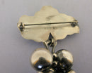 Vintage Georg Jensen Sterling Silver Moonlight Grapes Brooch Design No 217B