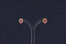 Classic 9ct Gold & Amethyst Stud Earrings