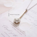 Edwardian 15ct Diamond Cluster Pendant