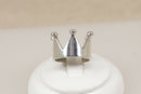 Charming Sterling Silver Crown Ring