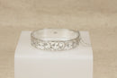 Beautiful Vintage Solid Silver Floral Engraved Hinged Bangle – Birmingham 1972