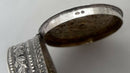 Continental Silver Oval Snuff Box. Imported London 1926, T. C. & Son Ltd. 1.5 troy ounces.