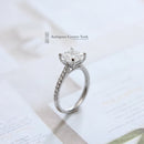 Platinum Certified Princess Cut Diamond Solitaire 1.53cts