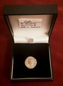 A Roman Solid Silver Denarius Coin Of The Emperor Geta.