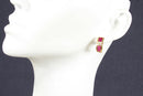 18ct Gold Ruby & Diamond Earrings