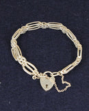 Elegant Vintage Sterling Silver Fancy Link Bracelet – Birmingham 1976