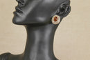 Silver & Amber Earring Studs