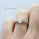 Certified Platinum Diamond Solitaire Ring 0.71ct