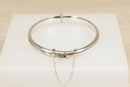 Vintage Silver Hinged Bangle 1971