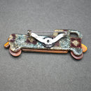 Lea Stein brown-tan limousine brooch