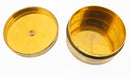 French 19thC Sterling Silver Gilt Gem Set Box Object De Vertu