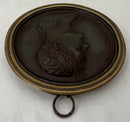 Napoleon Bonaparte Bronzed Metal Portrait Profile Plaque, After Andrieu.