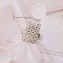 Exceptional Quality Diamond Rectangular Cluster